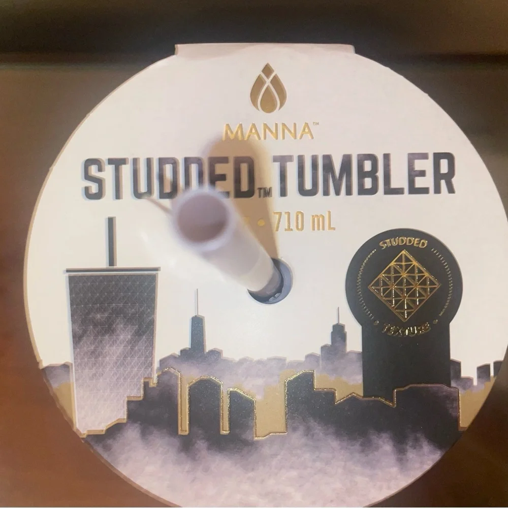 Manna Studded Tumbler with Straw 💜 - Picture 2 of 4